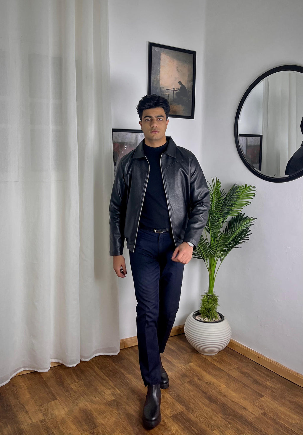 Admiral Premium Sky Leather Jacket