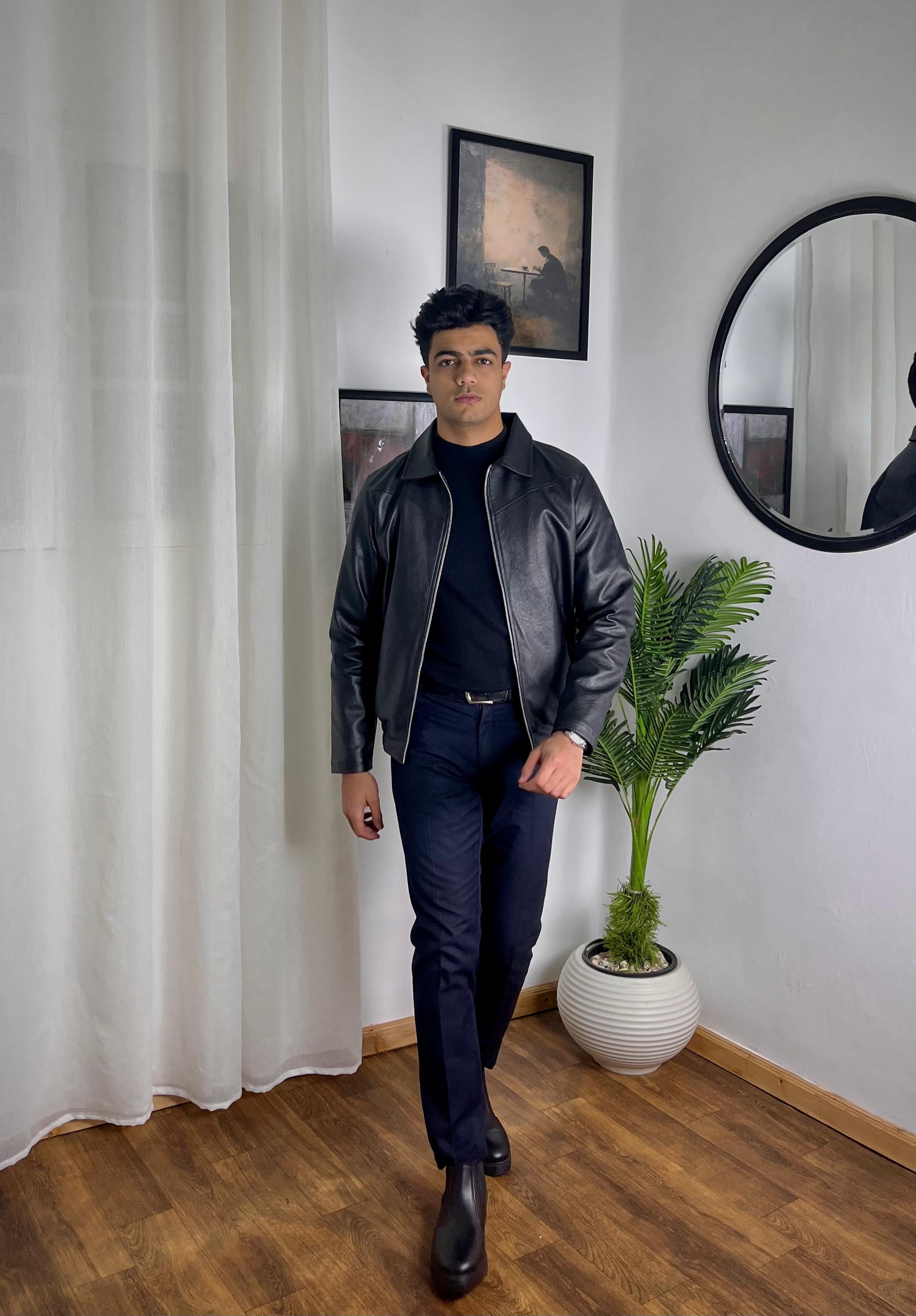 Admiral Premium Sky Leather Jacket