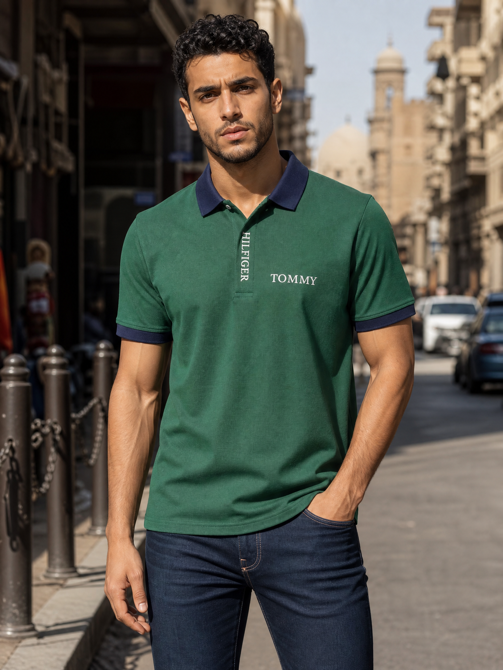 Tommy Zipper Polo Shirt