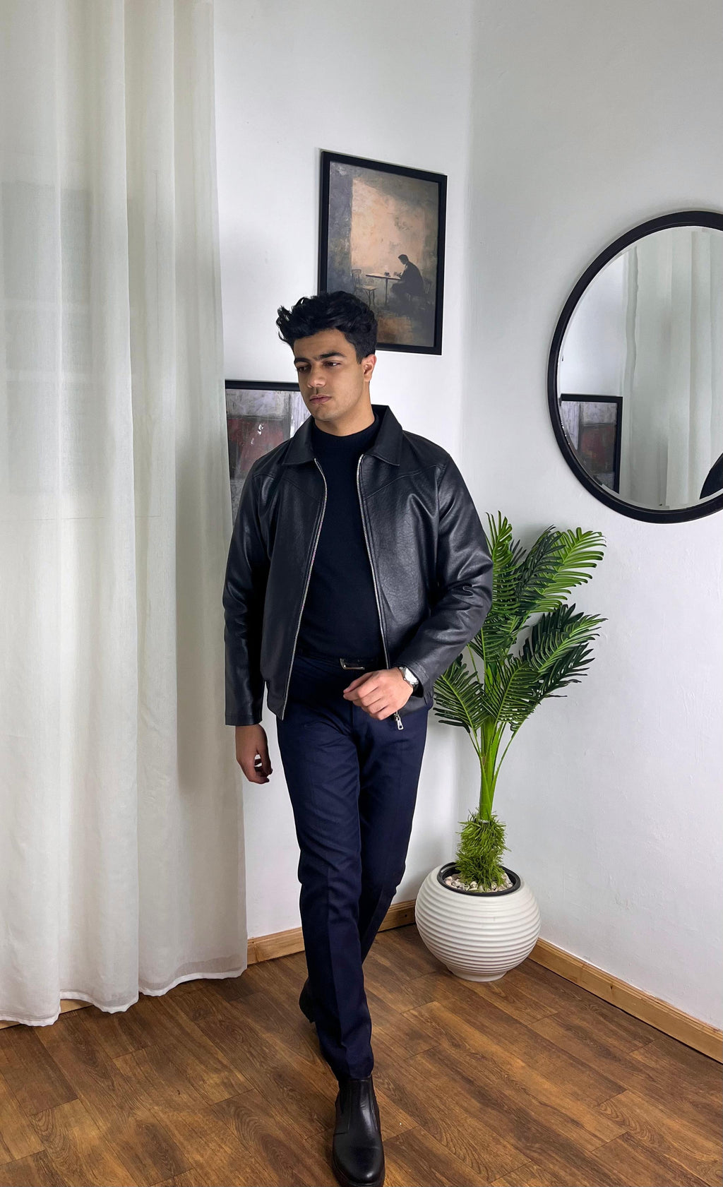 Admiral Premium Sky Leather Jacket