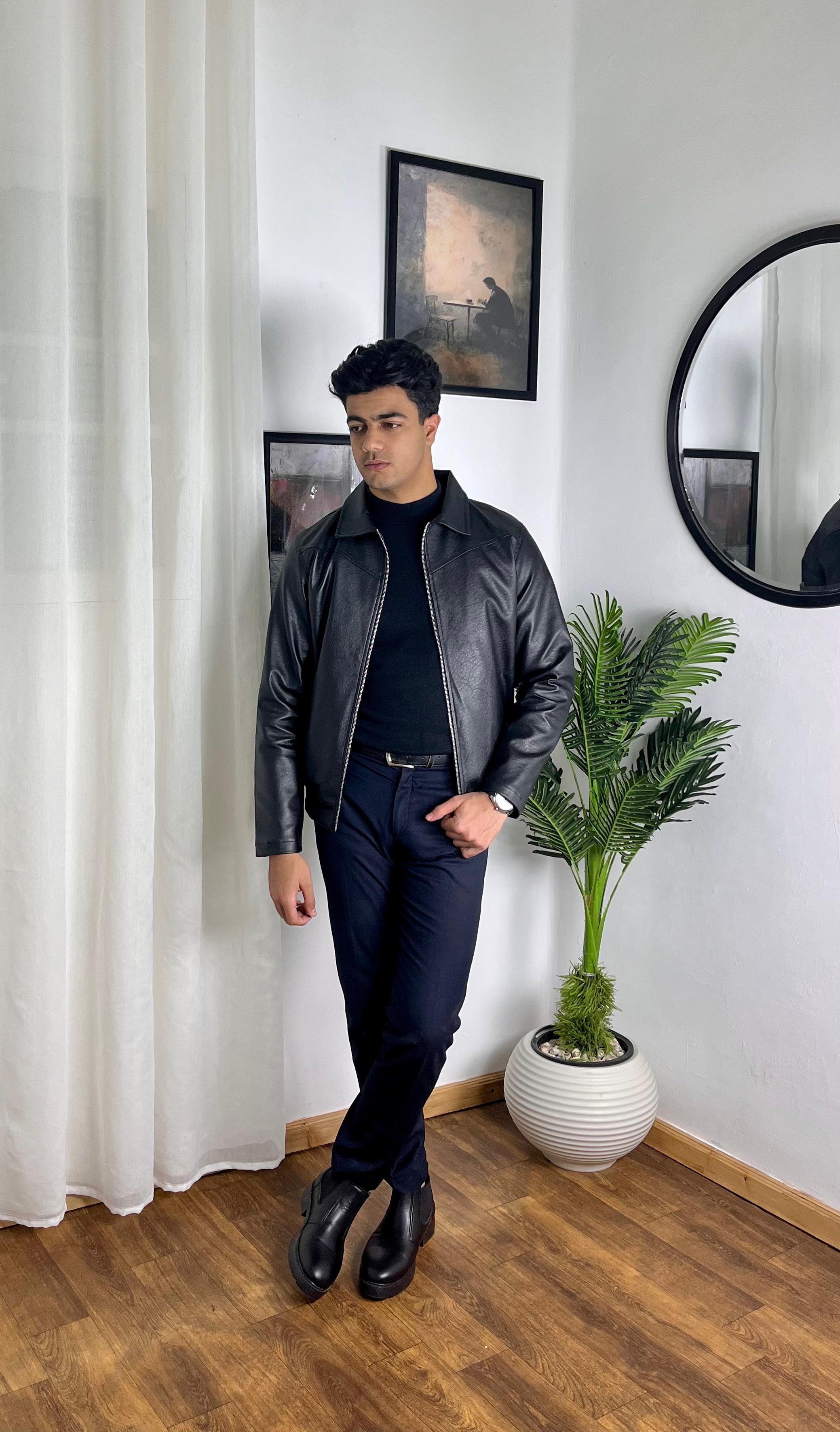 Admiral Premium Sky Leather Jacket