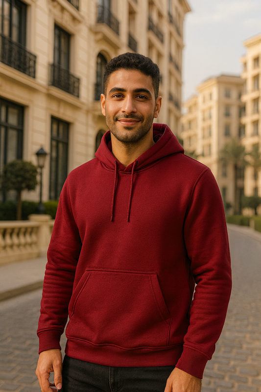 Regular fit basic hoodie